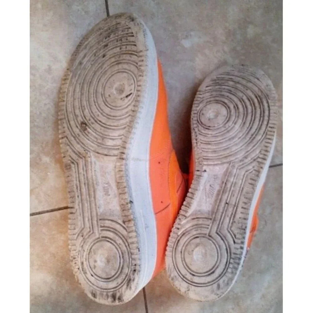 Men's Nike Air Force 1 Low ‘07 LV8 Just Do It Orange Sneakers Sz 12 # BQ5360-800